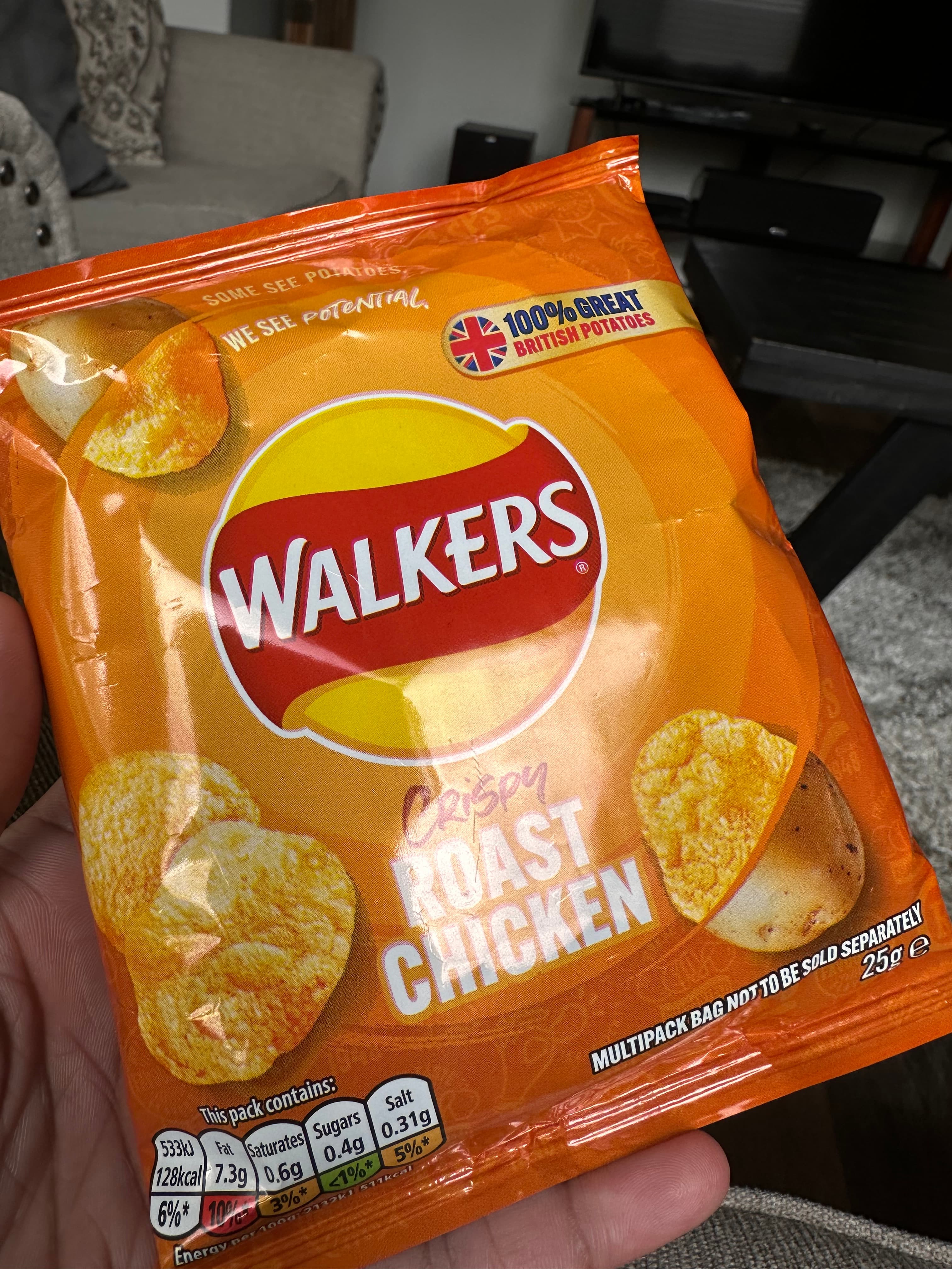 Walkers Roasted Chicken Flavor - Image 1