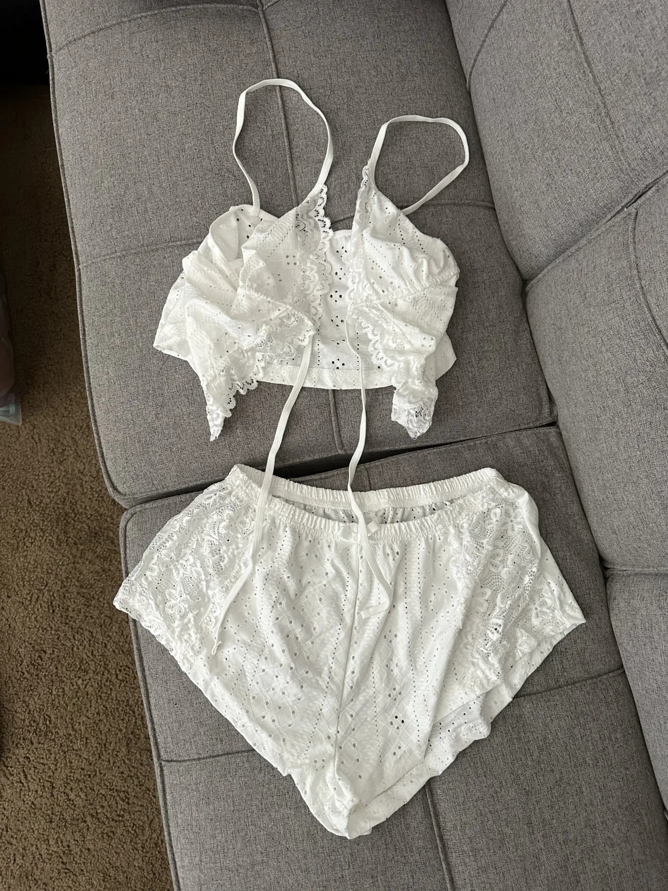 Pretty White PJs - Image 2