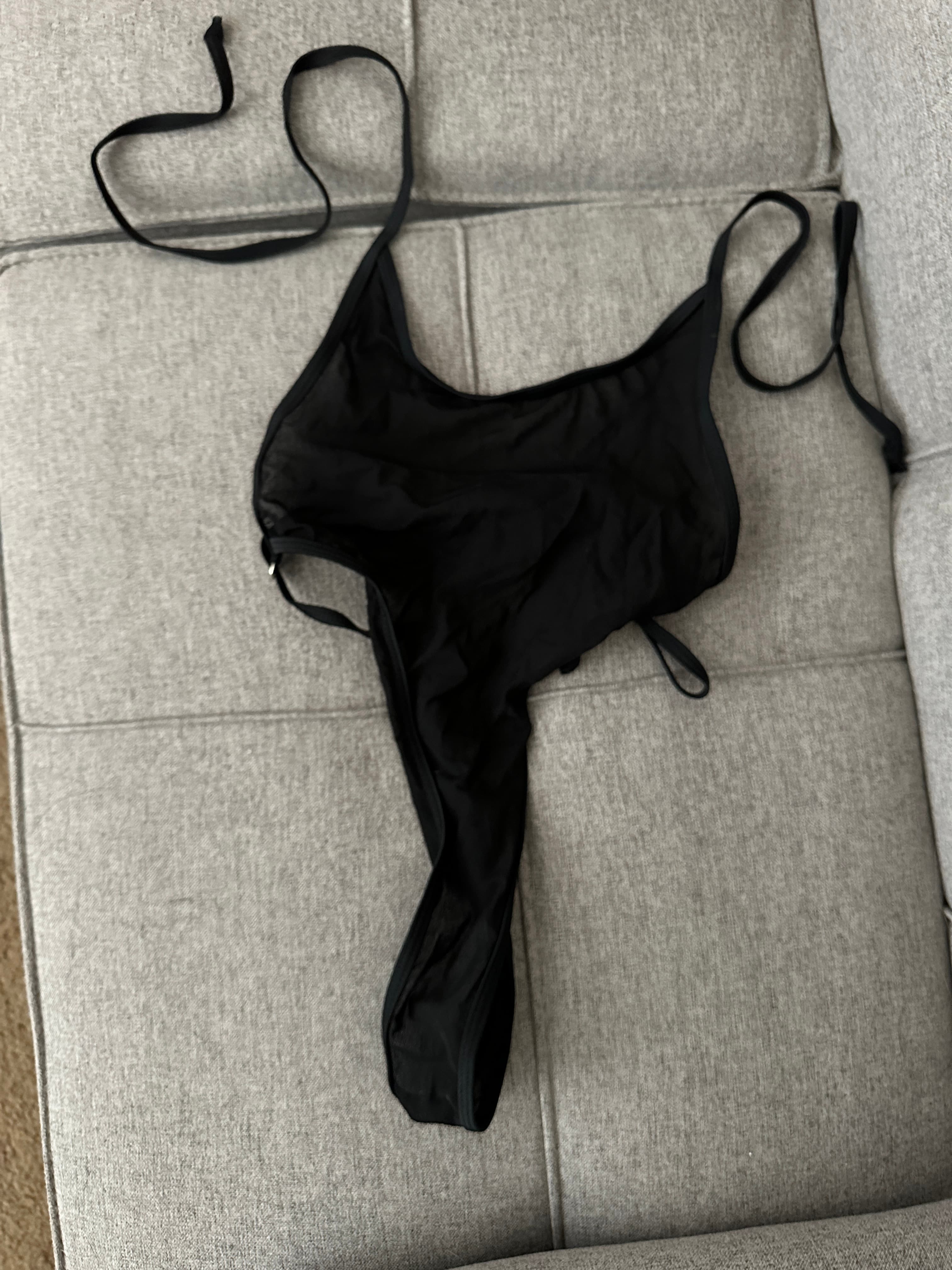 Black Mesh Bodysuit - Image 3