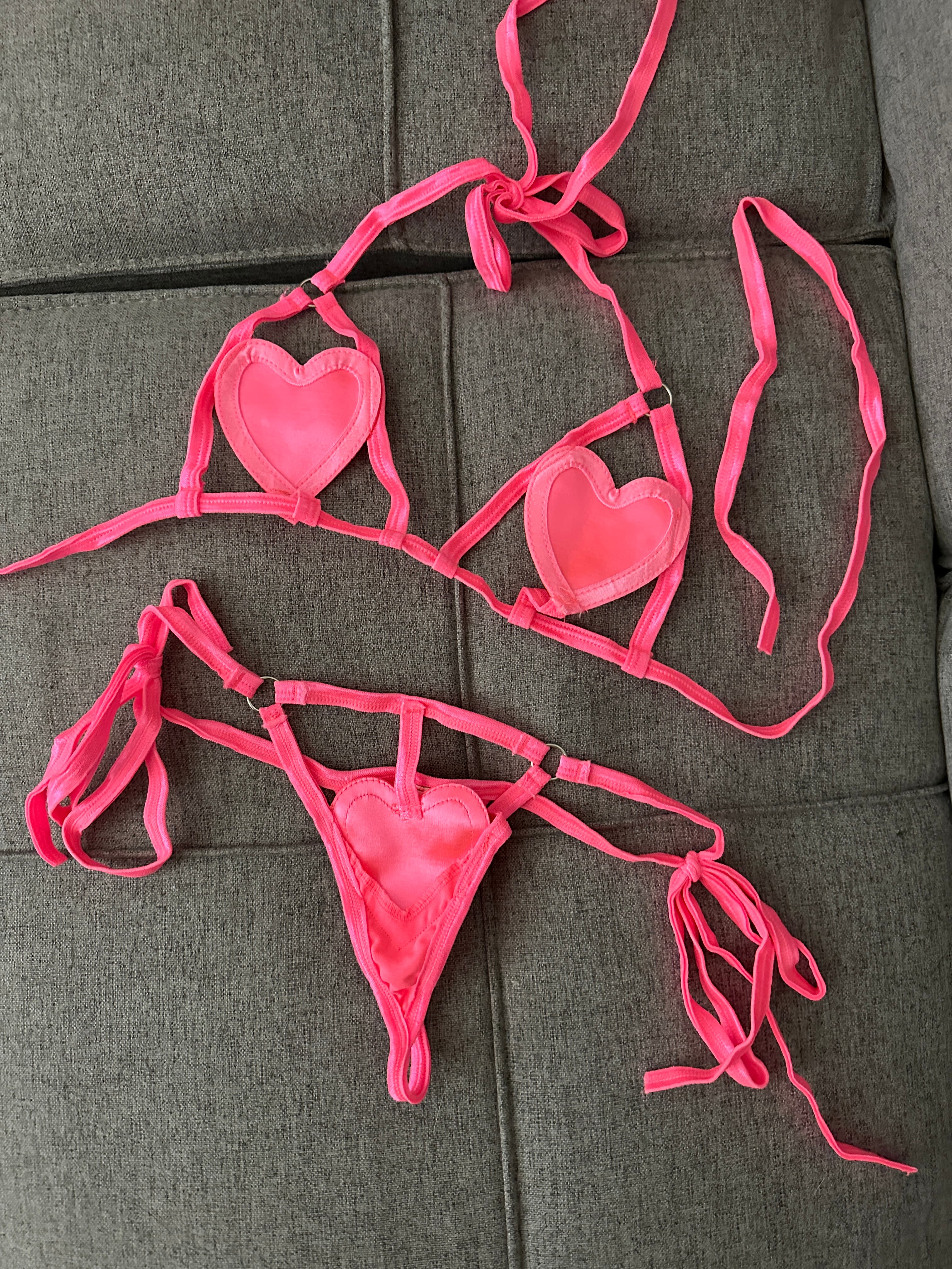Pink Heart Bikini - Image 2
