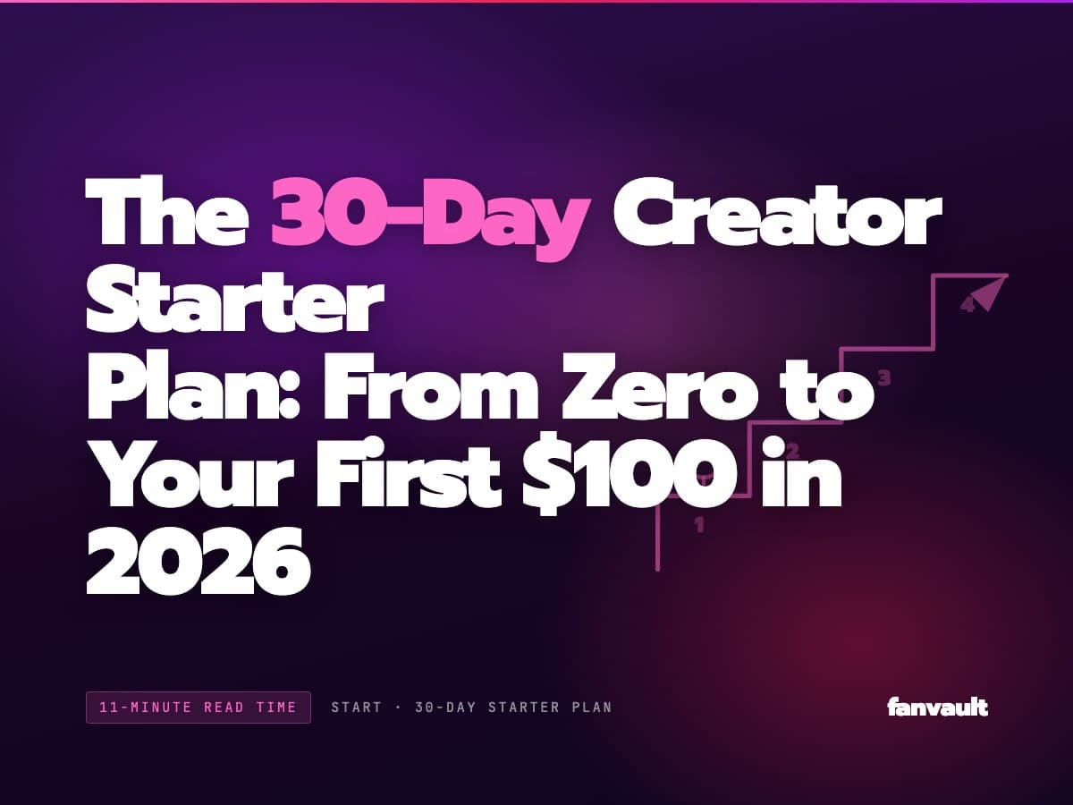 The 30-Day Creator Starter Plan: From Zero to Your First $100 in 2026