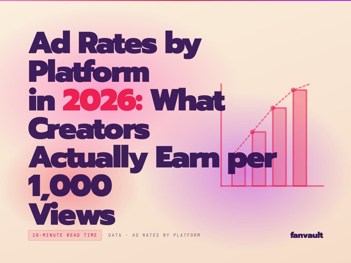 Ad Rates by Platform in 2026: What Creators Actually Earn per 1,000 Views
