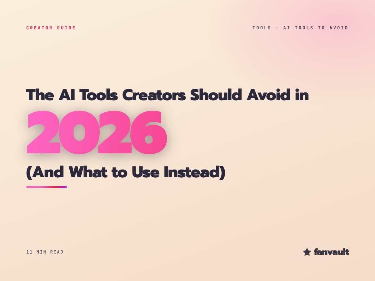 The AI Tools Creators Should Avoid in 2026 (And What to Use Instead)