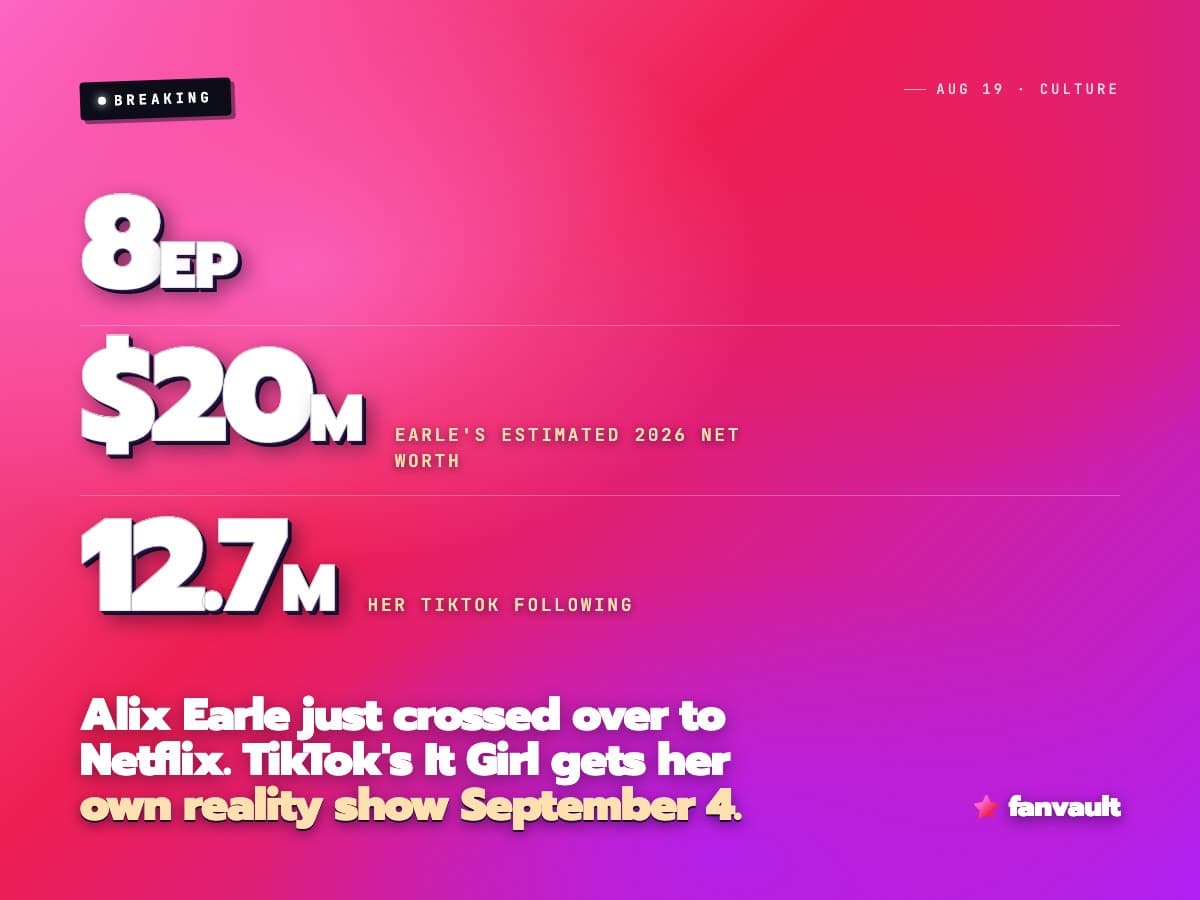 Alix Earle just crossed over to Netflix. TikTok's It Girl gets her own reality show September 4.