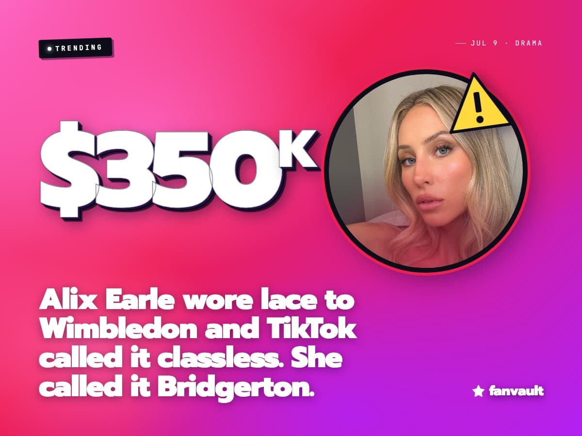 Alix Earle wore lace to Wimbledon and TikTok called it classless. She called it Bridgerton.