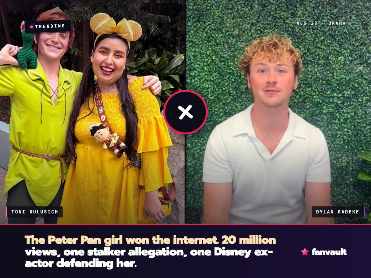 The Peter Pan girl won the internet. 20 million views, one stalker allegation, one Disney ex-actor defending her.