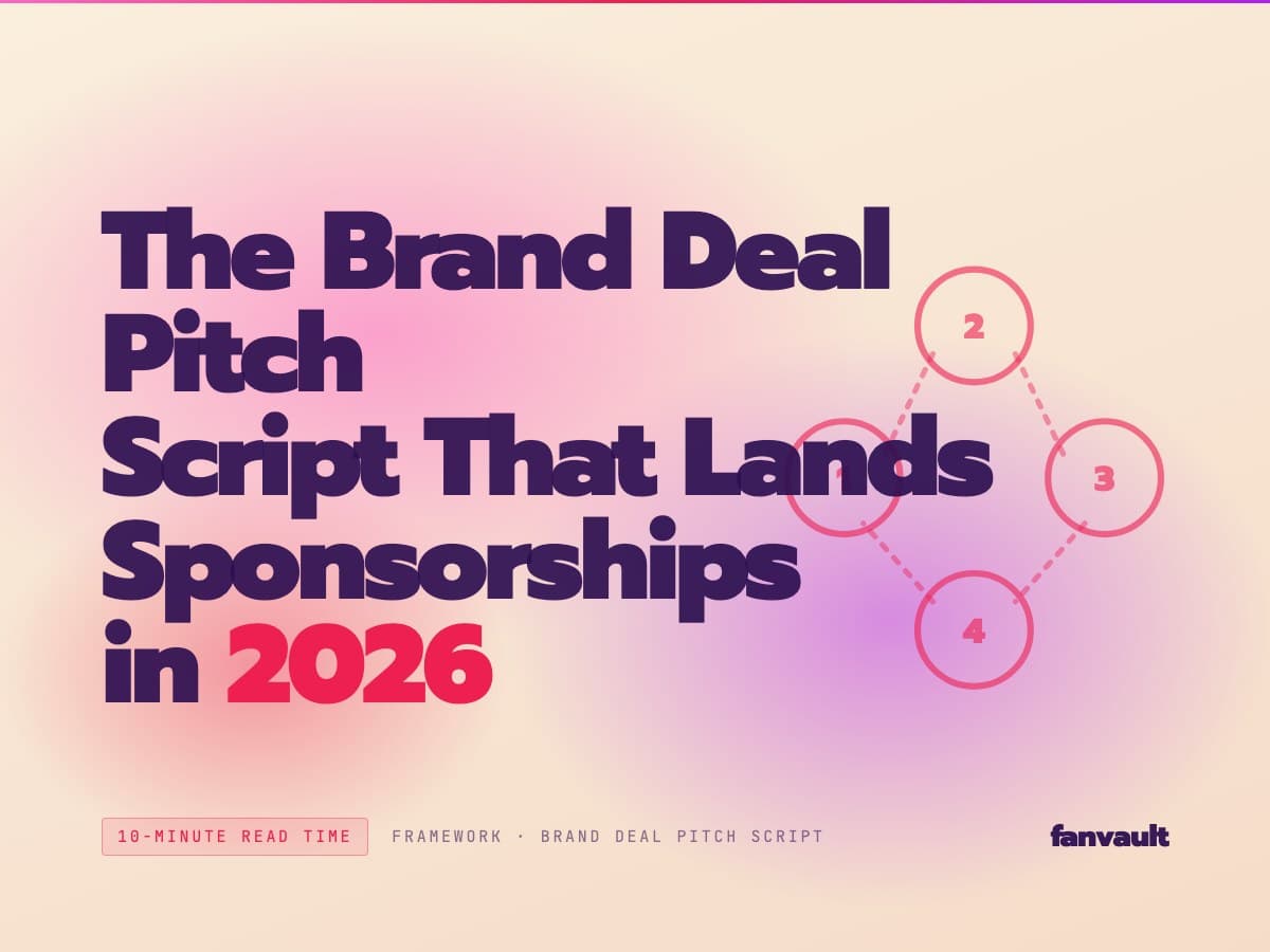The Brand Deal Pitch Script That Lands Sponsorships in 2026