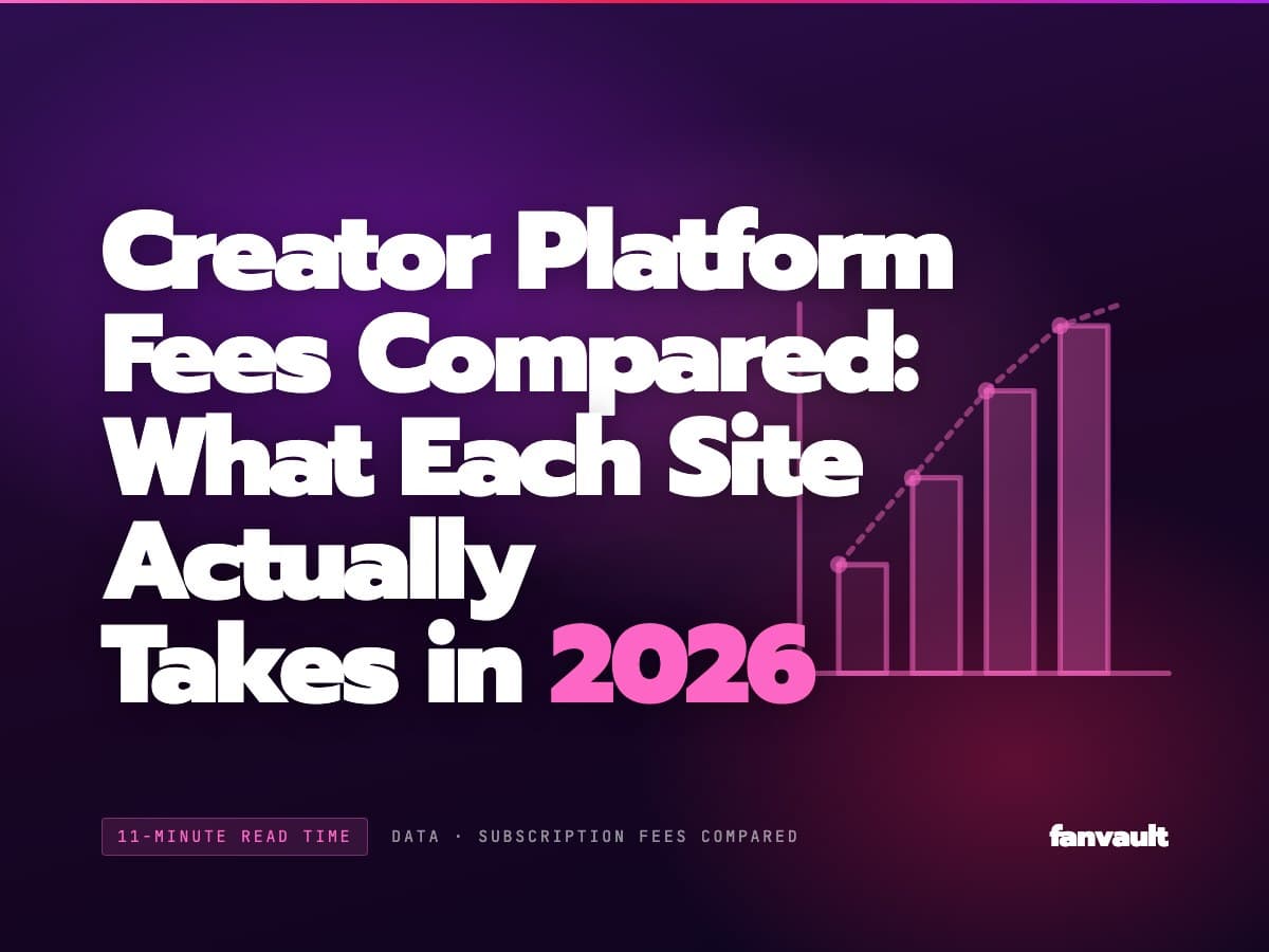 Creator Platform Fees Compared: What Each Site Actually Takes in 2026