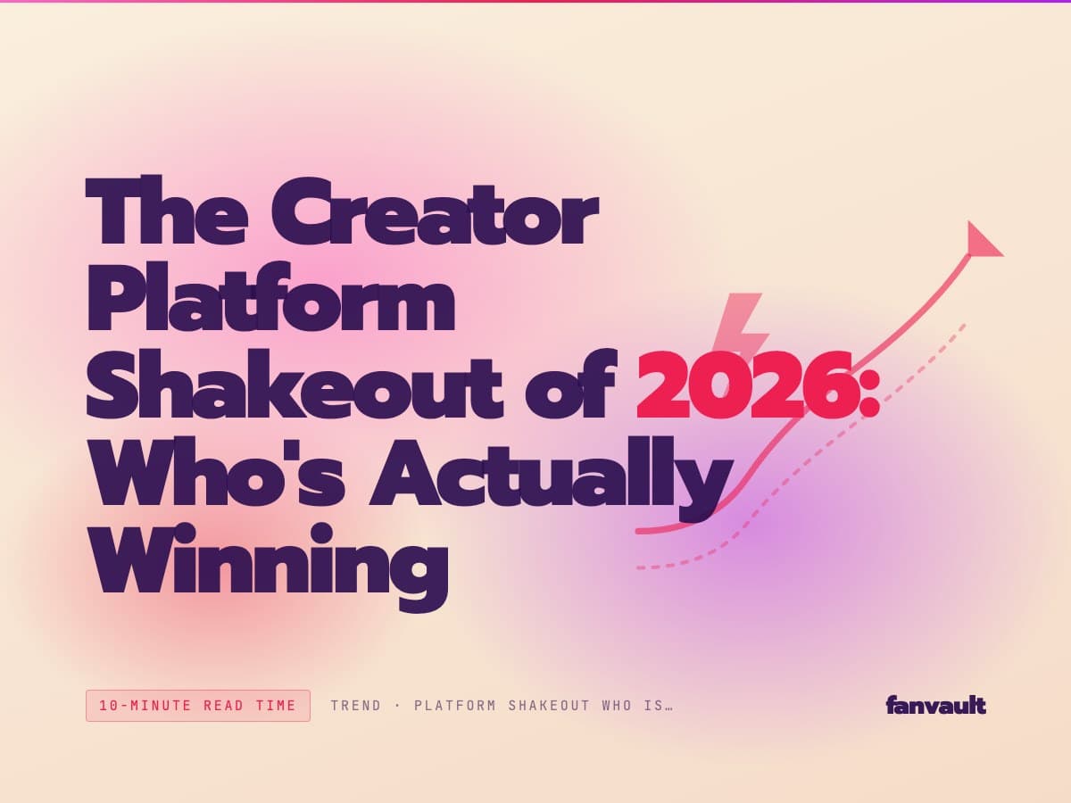 The Creator Platform Shakeout of 2026: Who's Actually Winning