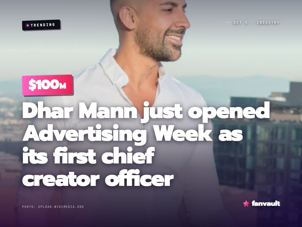 Dhar Mann just opened Advertising Week as its first chief creator officer