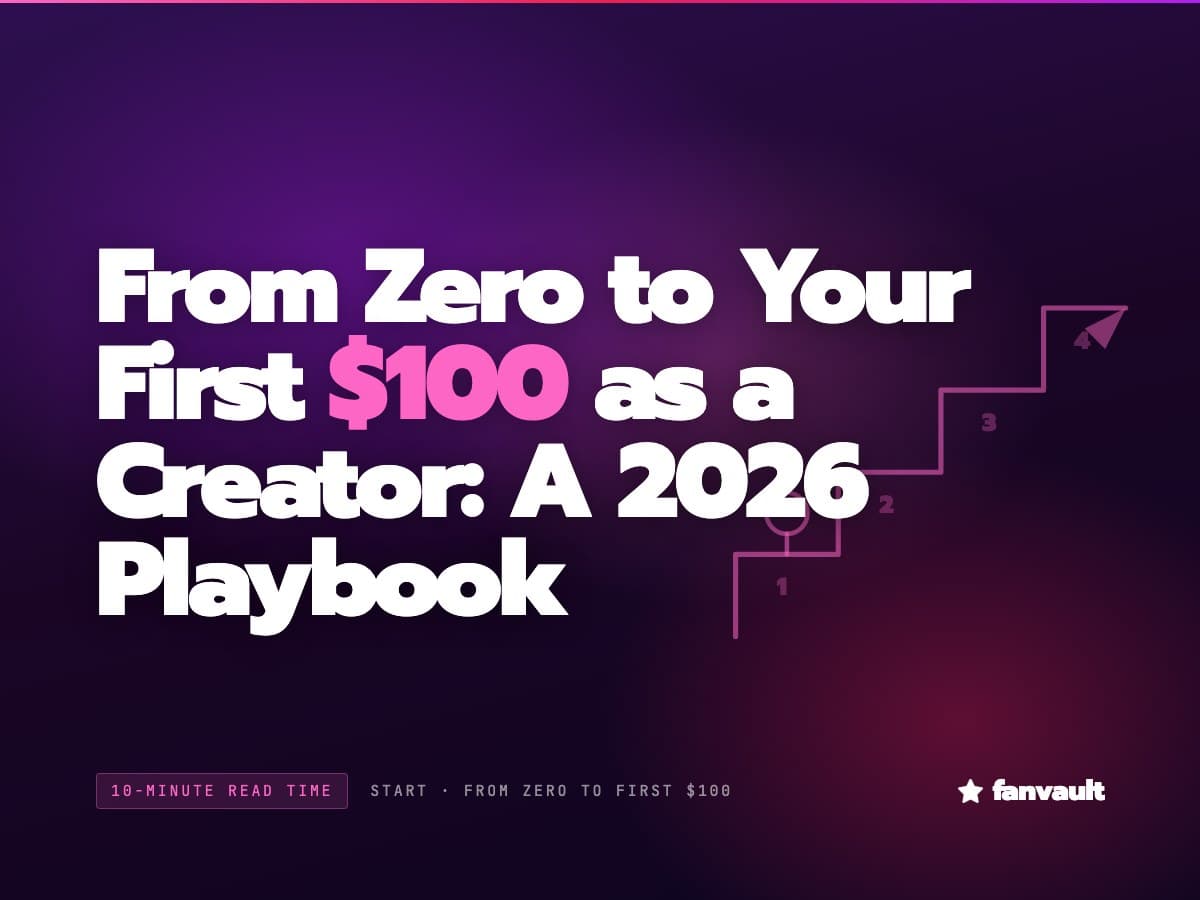 From Zero to Your First $100 as a Creator: A 2026 Playbook
