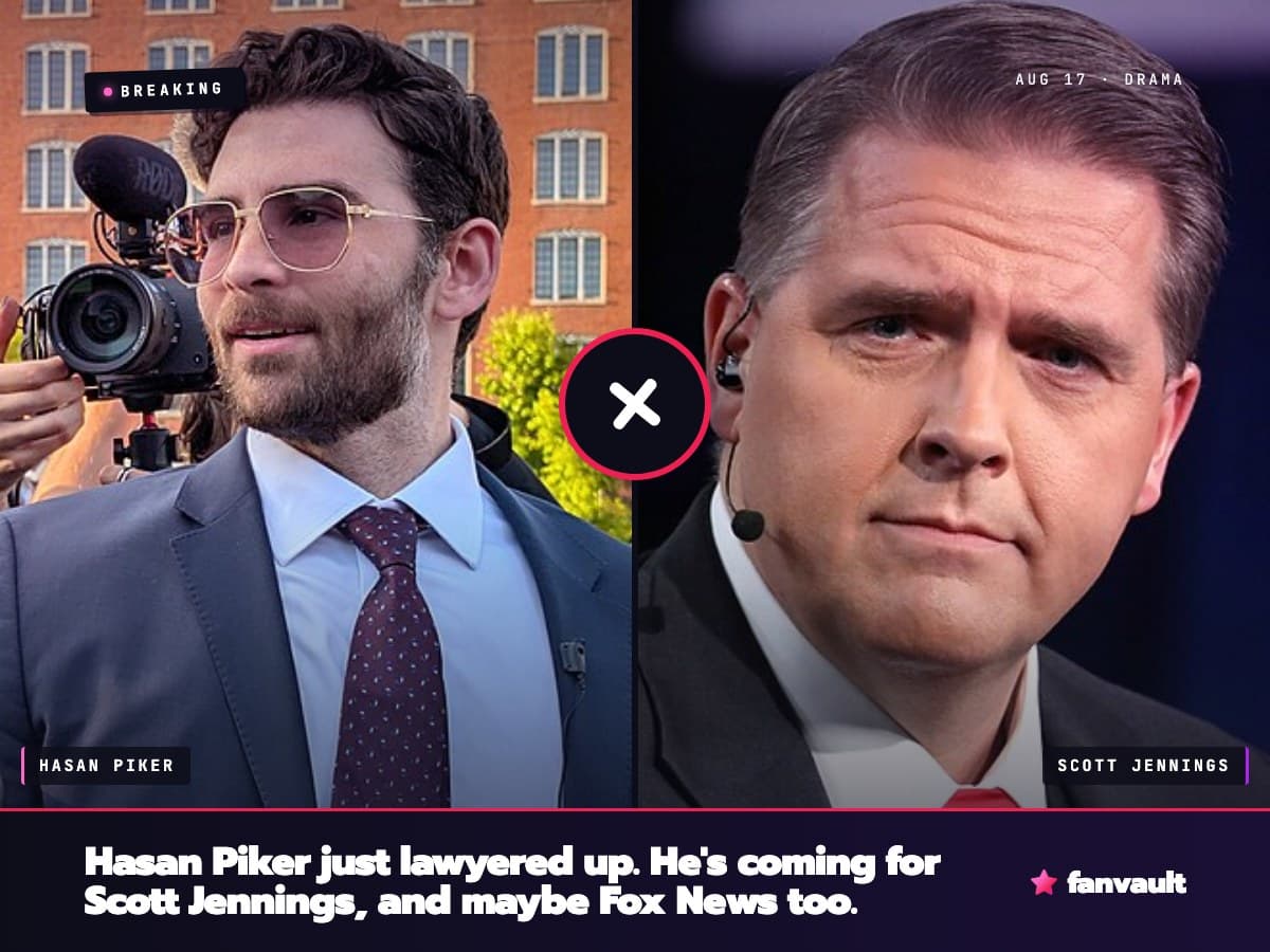 Hasan Piker just lawyered up. He's coming for Scott Jennings, and maybe Fox News too.