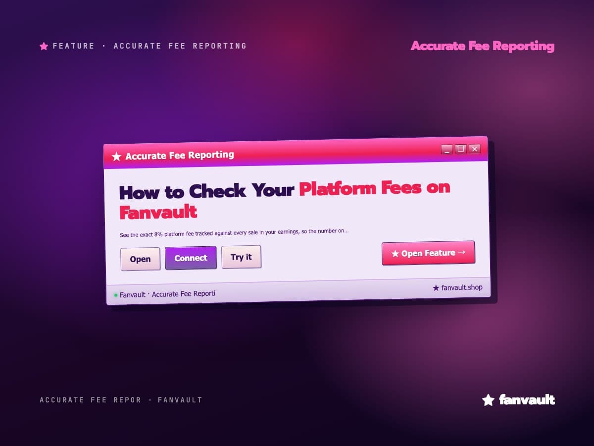 How to Check Your Platform Fees on Fanvault