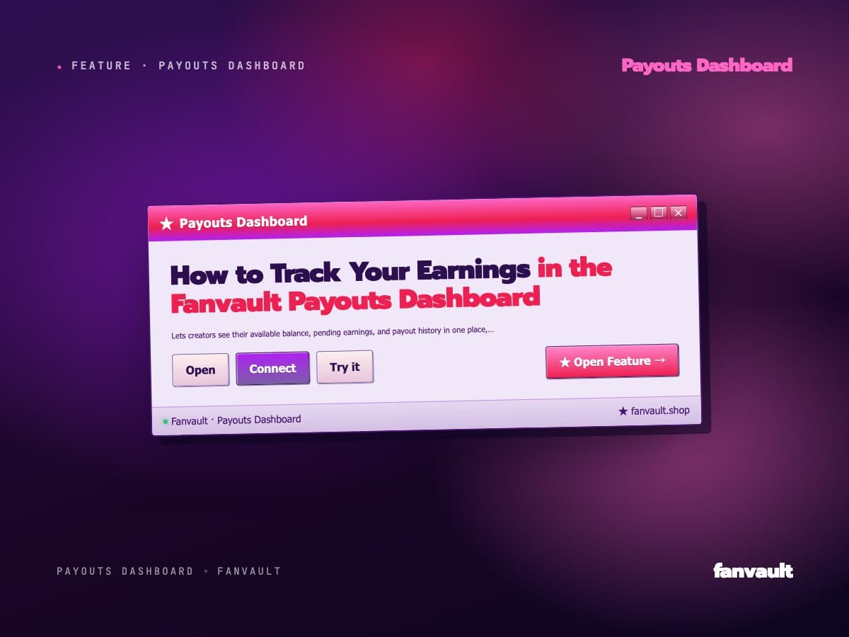 How to Track Your Earnings in the Fanvault Payouts Dashboard