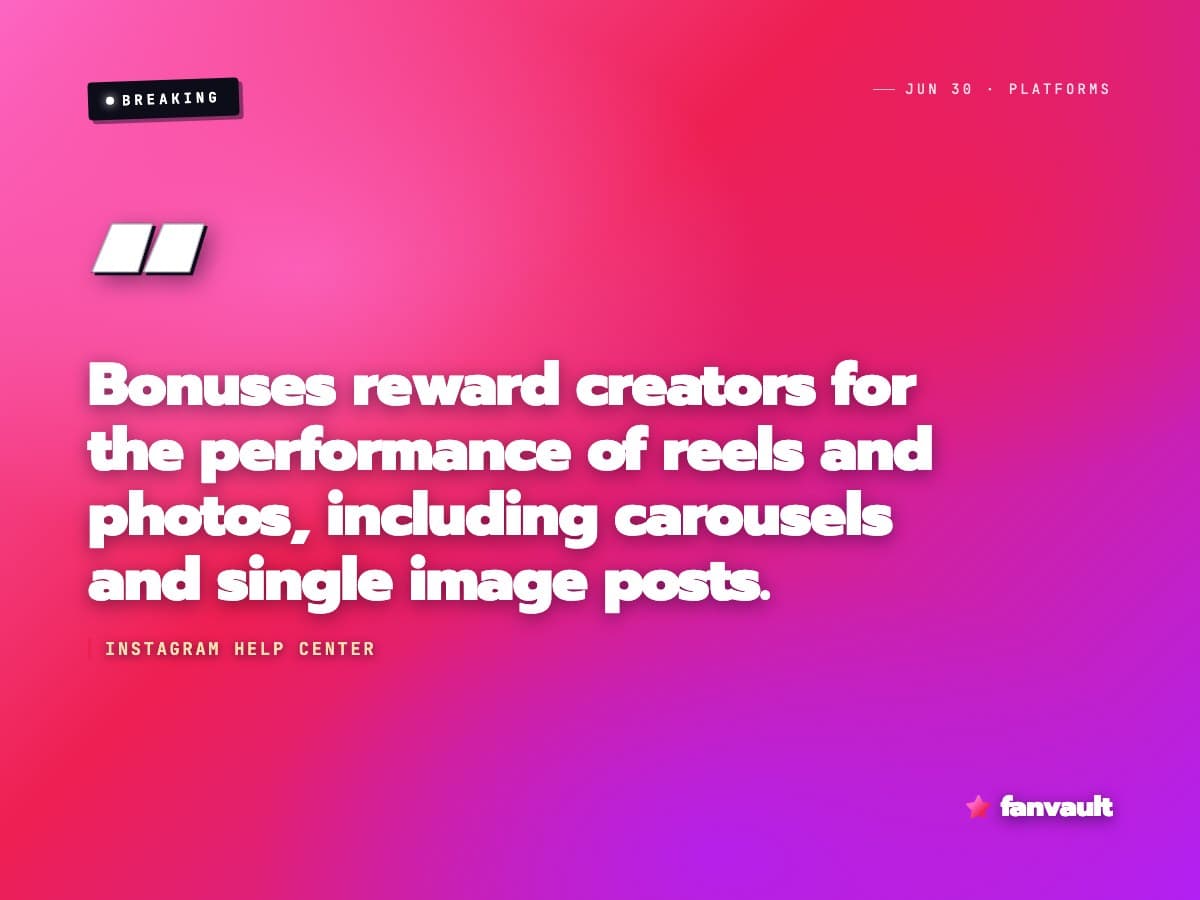 Instagram Bonuses Just Started Paying for Photos and Carousels