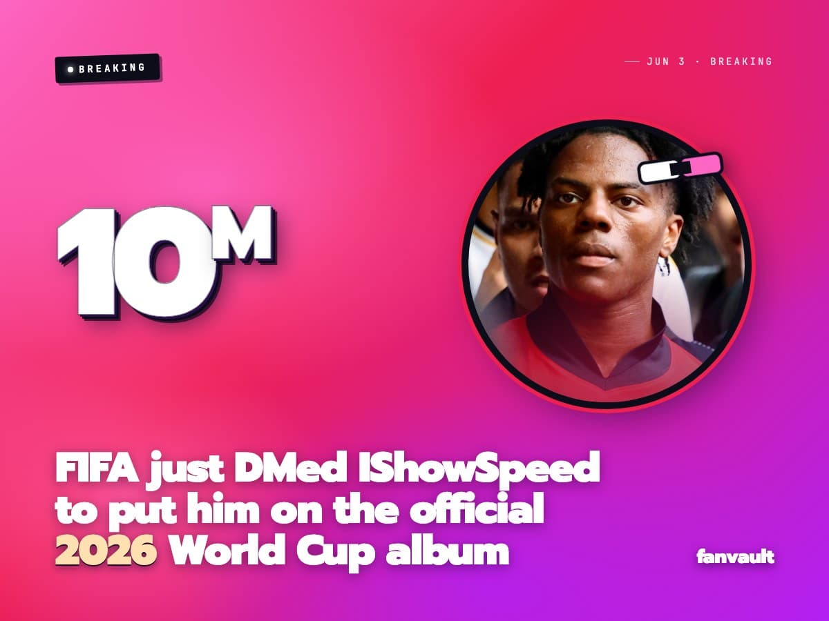 FIFA just DMed IShowSpeed to put him on the official 2026 World Cup album
