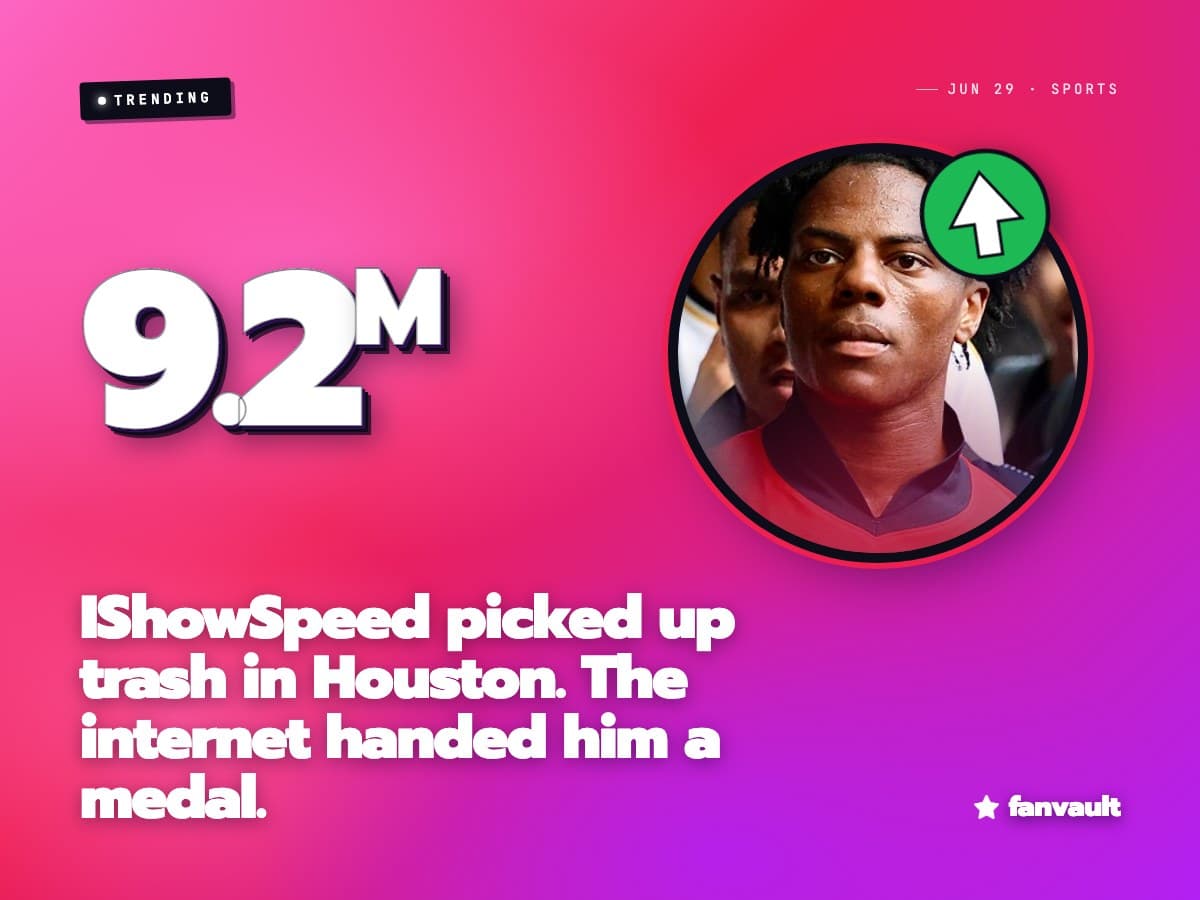 IShowSpeed picked up trash in Houston. The internet handed him a medal.