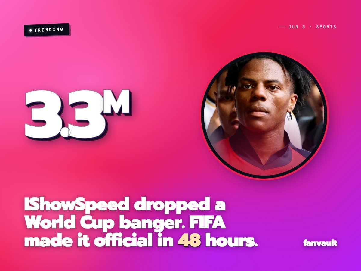 IShowSpeed dropped a World Cup banger. FIFA made it official in 48 hours.