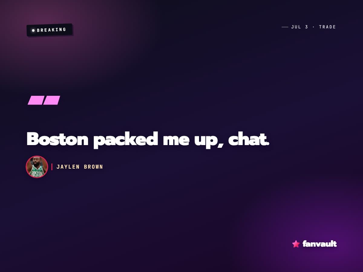 Jaylen Brown just got traded off the Celtics. His Twitch streams got him there.