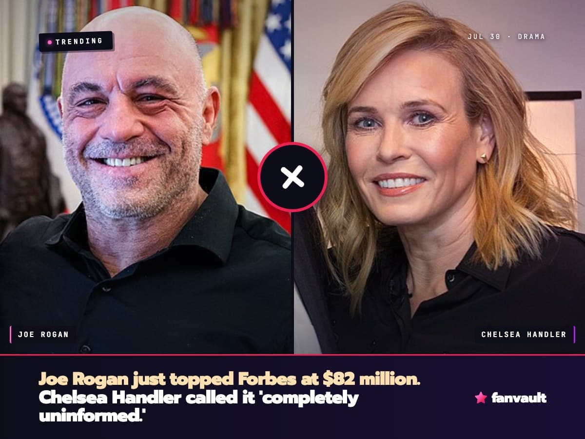 Joe Rogan just topped Forbes at $82 million. Chelsea Handler called it 'completely uninformed.'