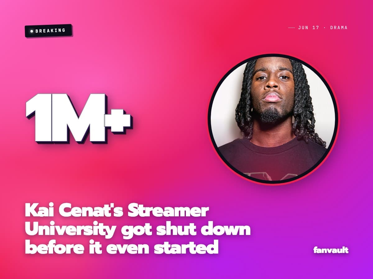 Kai Cenat's Streamer University got shut down before it even started