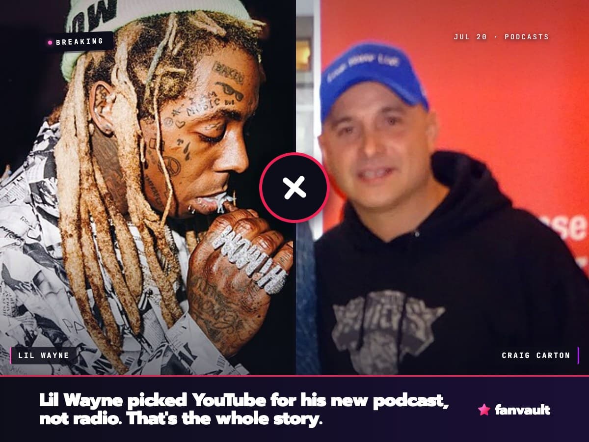 Lil Wayne picked YouTube for his new podcast, not radio. That's the whole story.