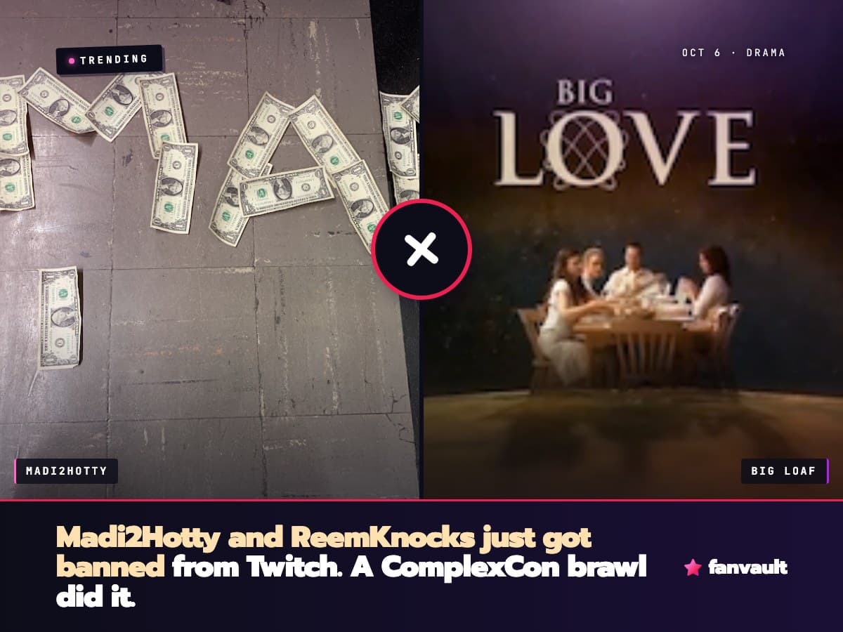 Madi2Hotty and ReemKnocks just got banned from Twitch. A ComplexCon brawl did it.