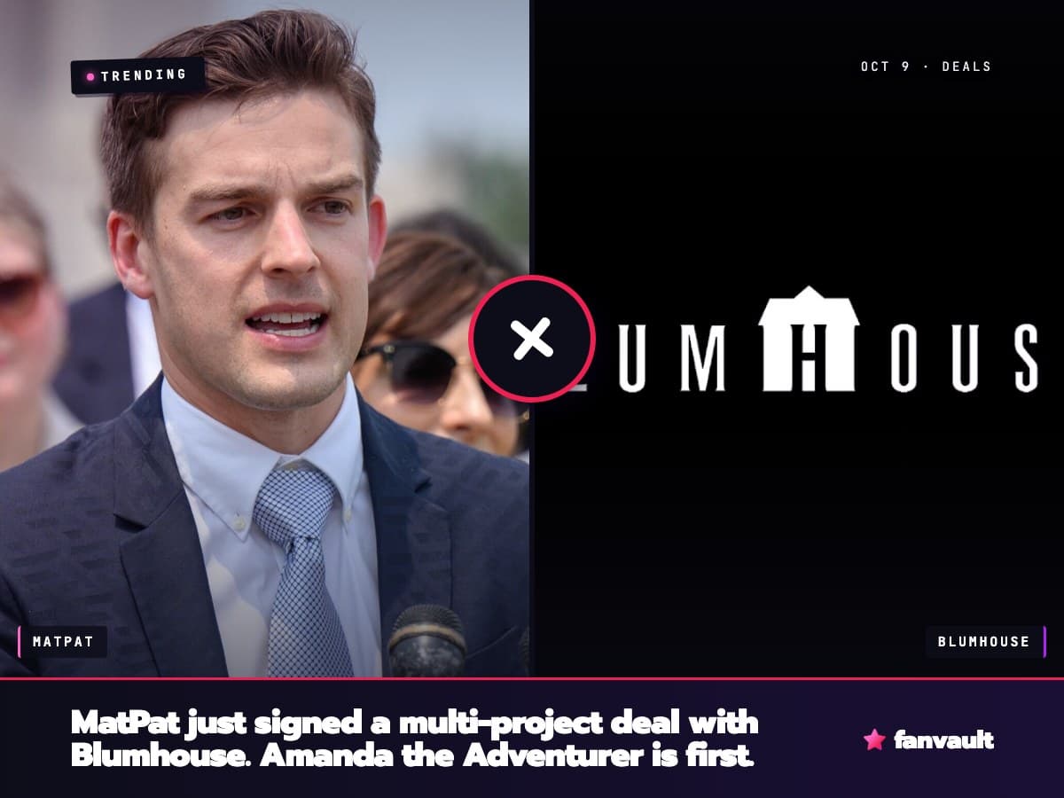 MatPat just signed a multi-project deal with Blumhouse. Amanda the Adventurer is first.