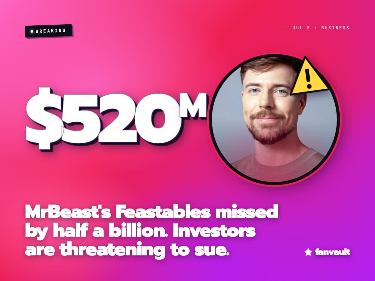 MrBeast's Feastables missed by half a billion. Investors are threatening to sue.