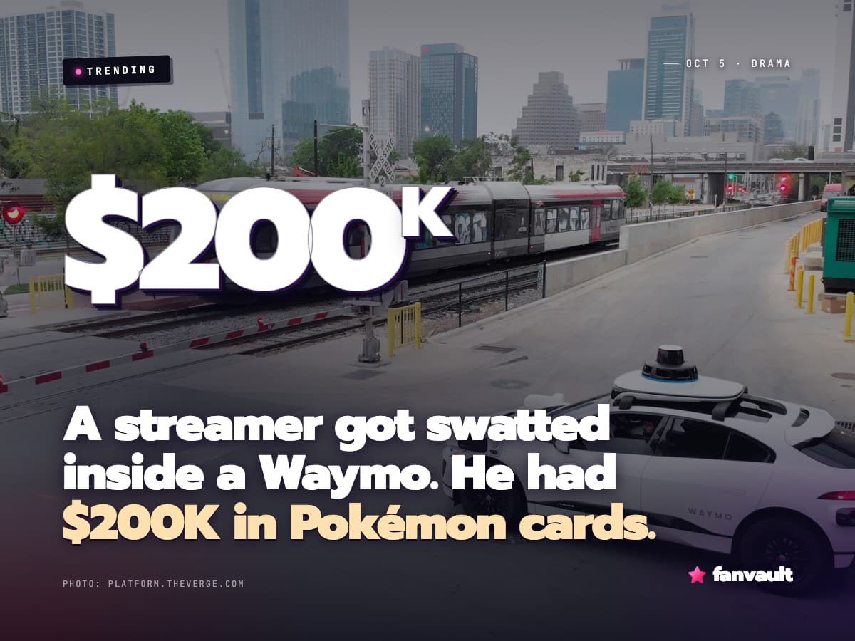 A streamer got swatted inside a Waymo. He had $200K in Pokémon cards.