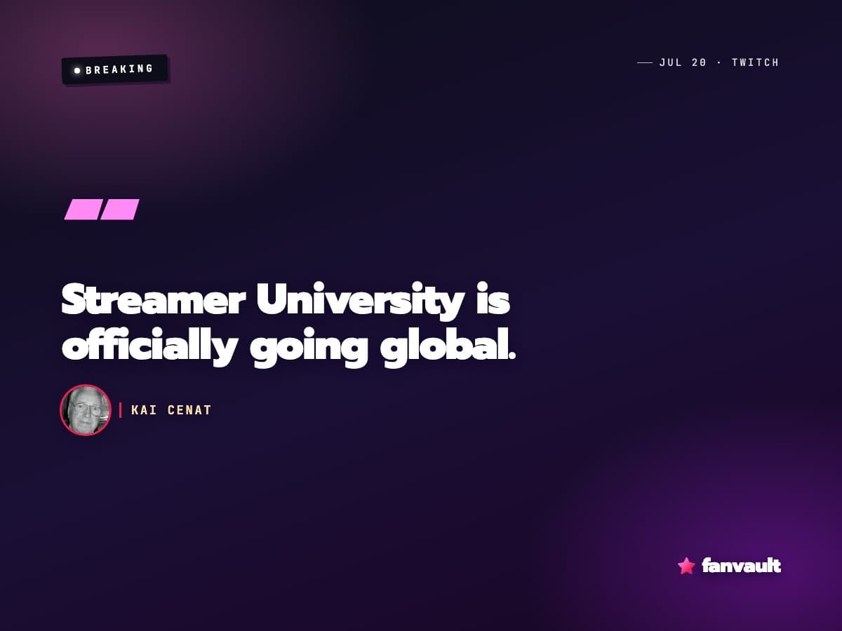 SuburbBaby made $100K in three days at Streamer University. Nobody knew him last month.