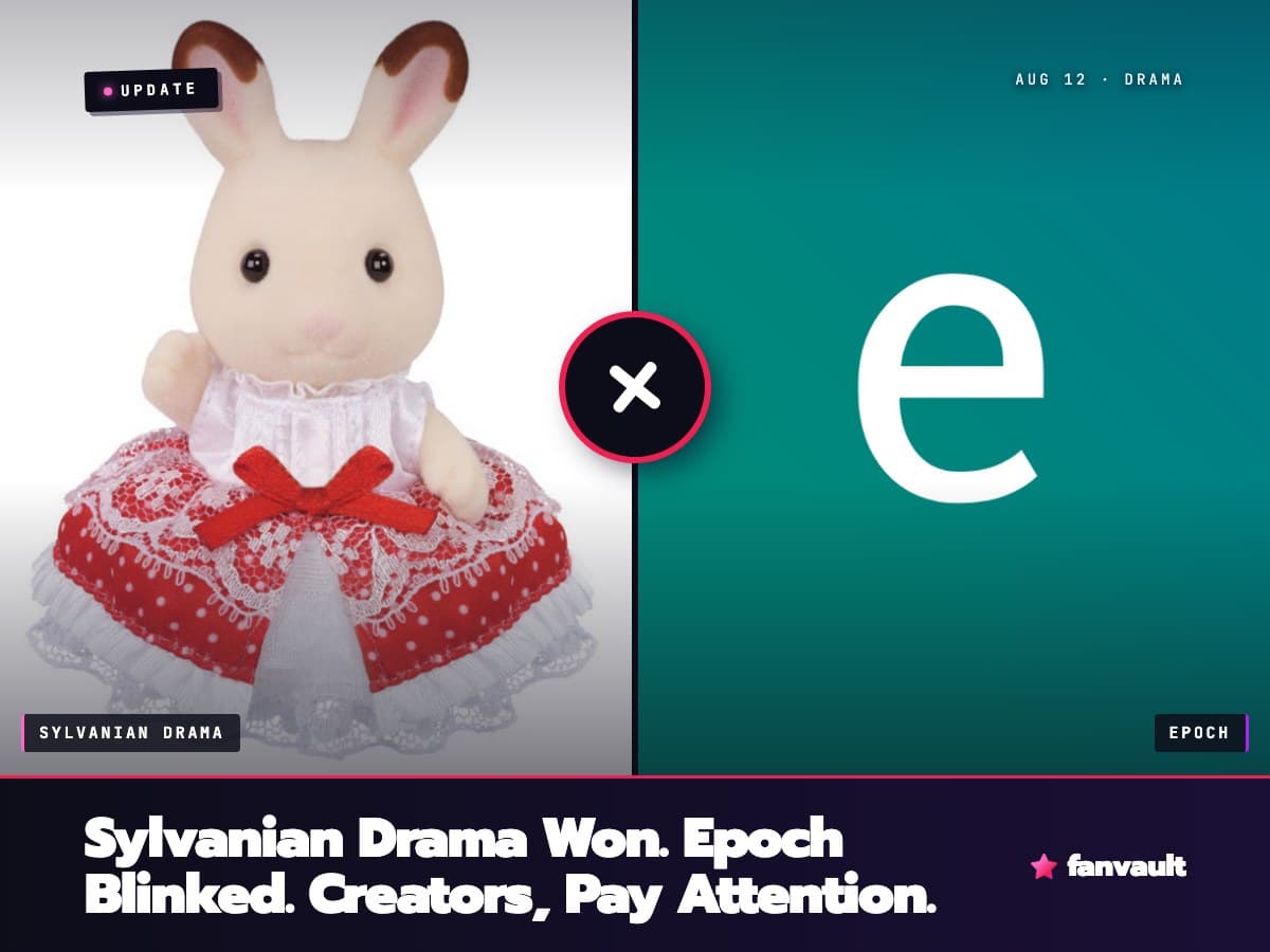 Sylvanian Drama Won. Epoch Blinked. Creators, Pay Attention.
